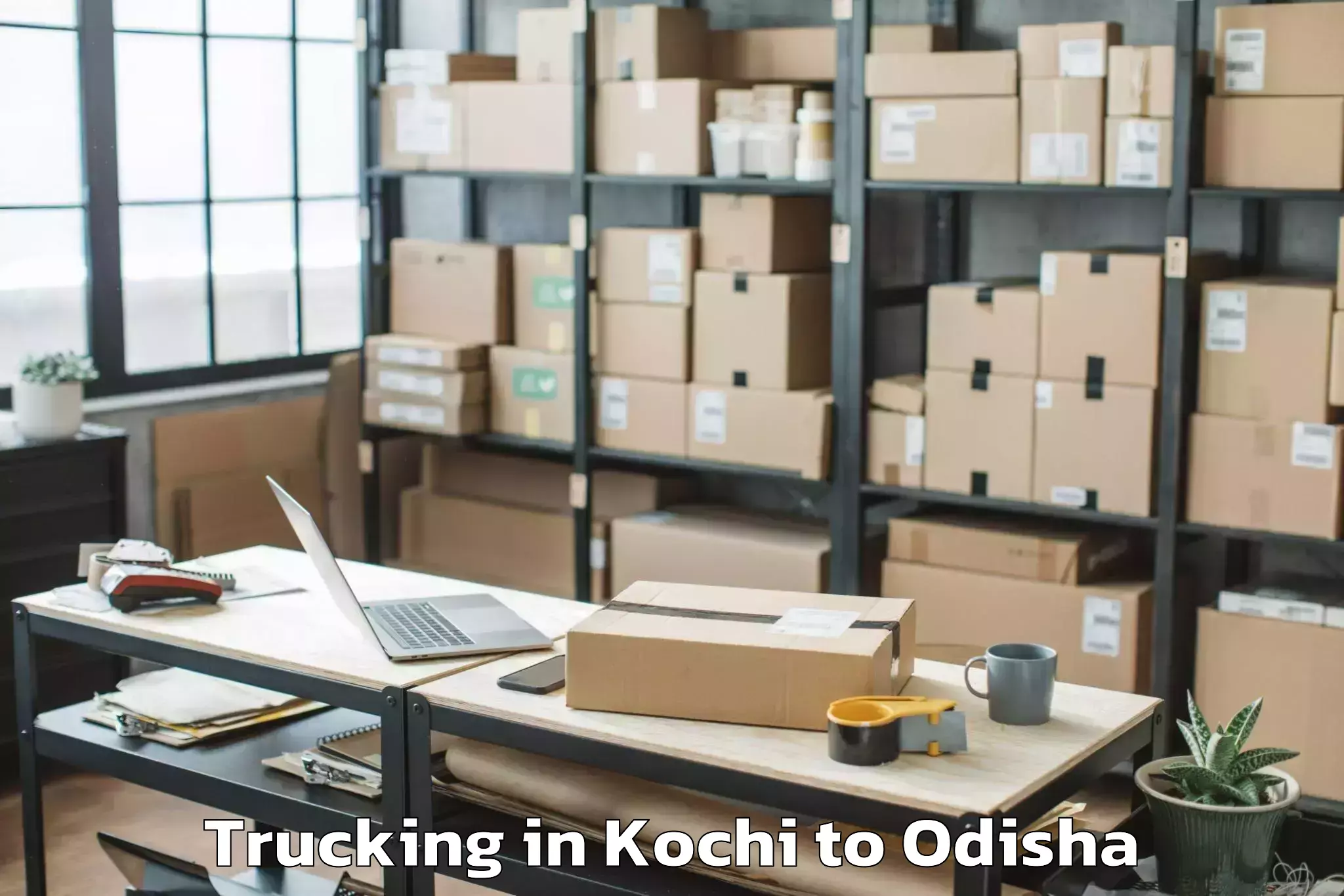 Top Kochi to Harichandanpur Trucking Available